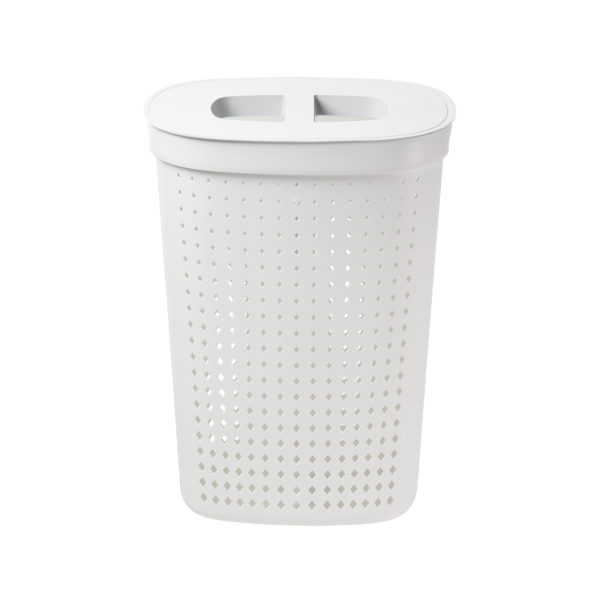 Кошик для білизни Plast Team Seoul овальний 60 л. Білий