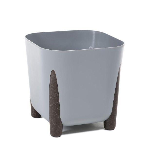 Горщик для квітів Lamela Frida квадратний на ніжках 29 см. Сірий