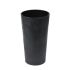 Горщик для квітів Lamela Lilia ECO recycled Efect betonu 25 см. Чорний бетон