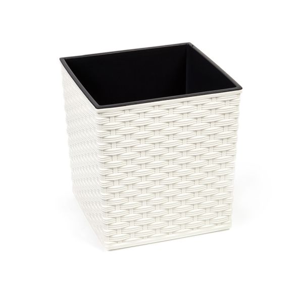 Горщик для квітів Lamela Juka Rattan 19 см. Кремовий