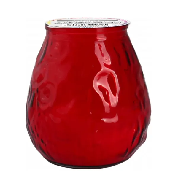 Свічка у склі садова Bispol "Party time" червона 200 р. 27747