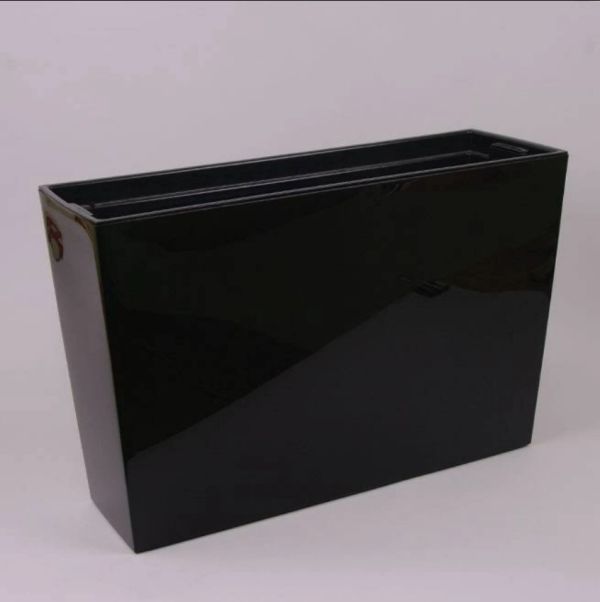 Горшок для цветов Lamela Werbena глянец Черный