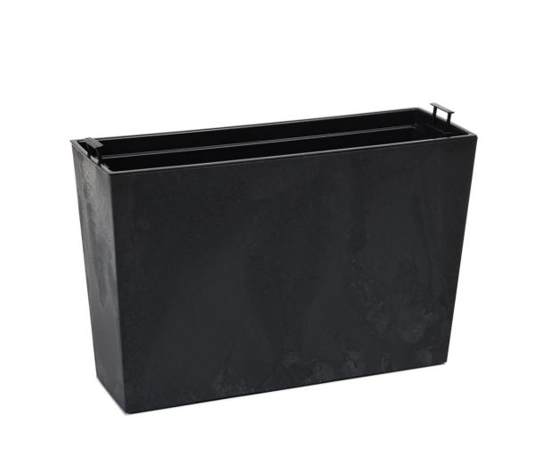 Горщик для квітів Lamela Werbena ECO recycled Чорний бетон