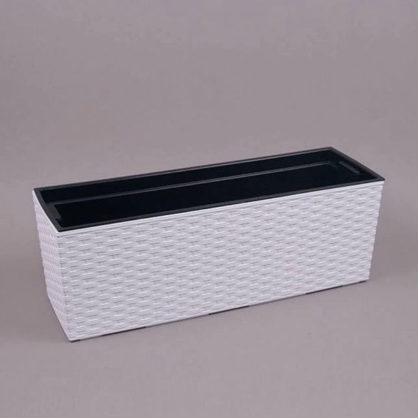 Горшок для цветов Lamela Begonia Rattan Белый