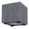 Горшок для цветов Prosperplast на роликах Sierra Square Beton Effect 40 см. Антрацит