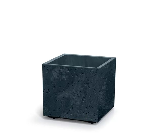 Горщик для квітів Prosperplast на роликах Sierra Square Beton Effect 40 см. Антрацит
