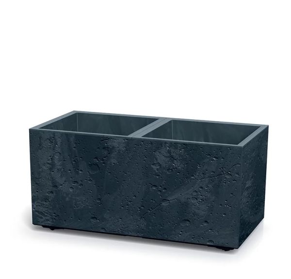 Горщик для квітів Prosperplast на роликах Sierra Case Beton Effect 80 см. Антрацит