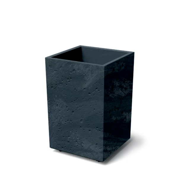 Горшок для цветов Prosperplast на роликах Sierra Square High Beton Effect антрацитоый 38.5х38.5см.