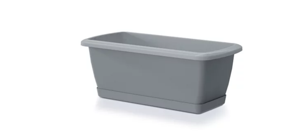 Балконный ящик Prosperplast Respana Set с подставкой 40см. Серый