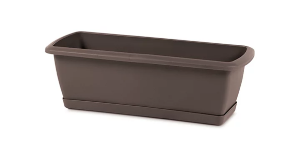 Балконный ящик Prosperplast Respana Set с подставкой 60см. Коричневый