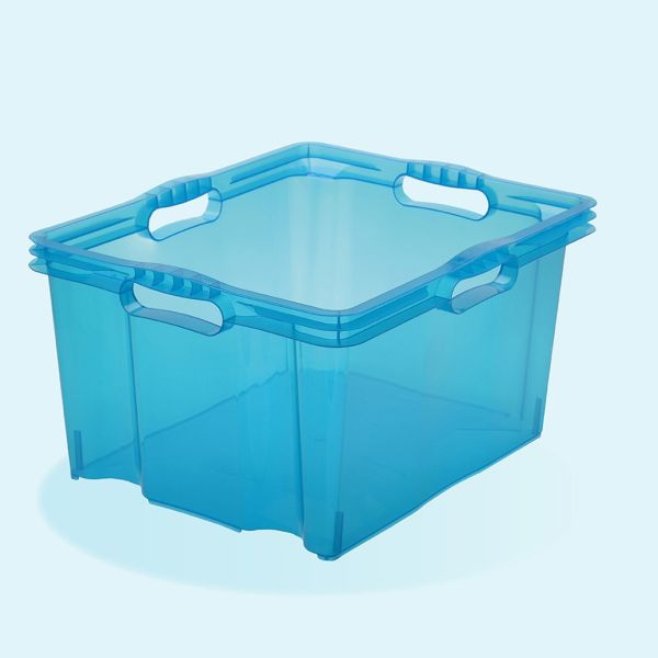 Ящик для зберігання Keeeper Multi-box XXL прозорий 44л Синій