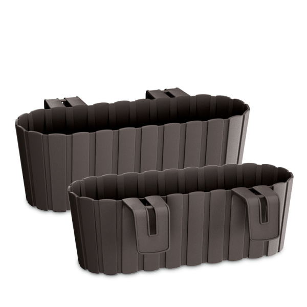 Балконный ящик Boardee Hook навесной, 40см Коричневый