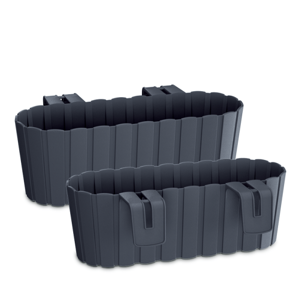 Балконный ящик Boardee Hook навесной, 40см Антрацит