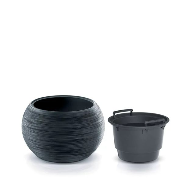 Горщик для квітів Prosperplast Furu Bowl 40 см. Антрацит
