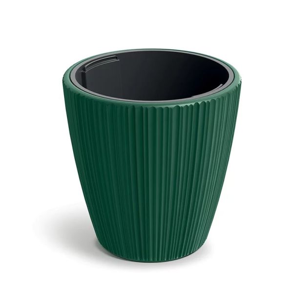 Горщик для квітів Prosperplast ORO round низький 30 см. Зелений