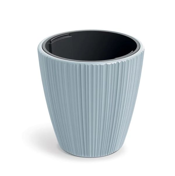 Горщик для квітів Prosperplast ORO round низький 30 см. Світло-сірий