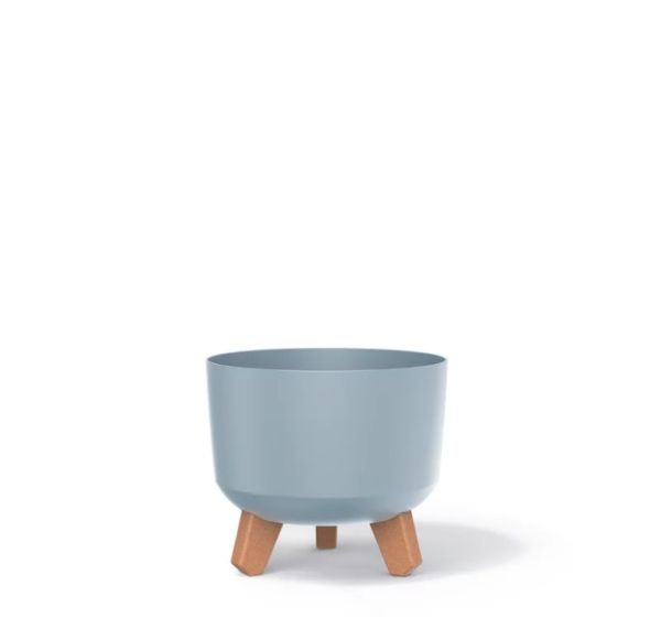 Горщик для квітів круглий GRACIA на ніжках 20 см. Сірий