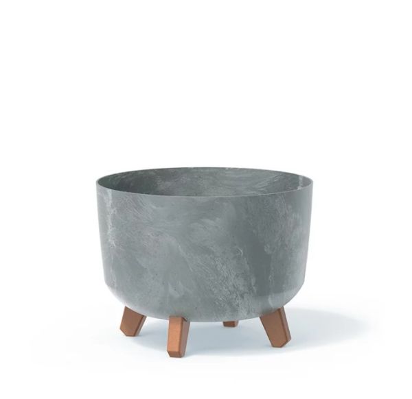 Горщик для квітів Prosperplast Gracia Beton Effect 30см на ніжках Бетон