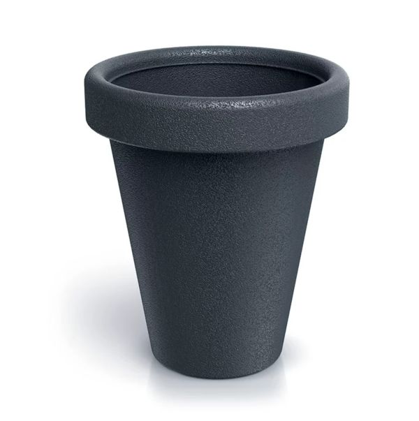 Горщик для квітів садовий Prosperplast Origina високий 40 см. Антрацит