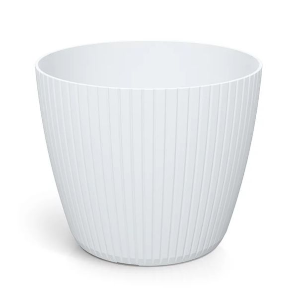 Горшок для цветов Prosperplast Lamia 34 см. Белый