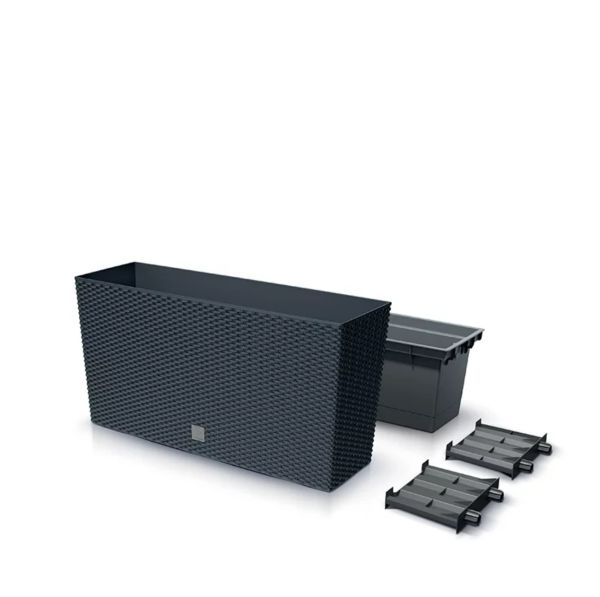 Горщик для квітів Prosperplast терасовий Rato Case Middle 80см Антрацит