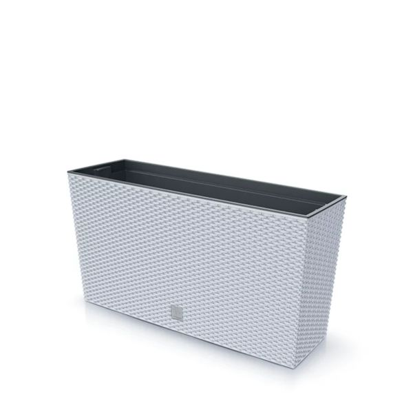 Горщик для квітів Prosperplast терасовий Rato Case Middle 80см БІлий