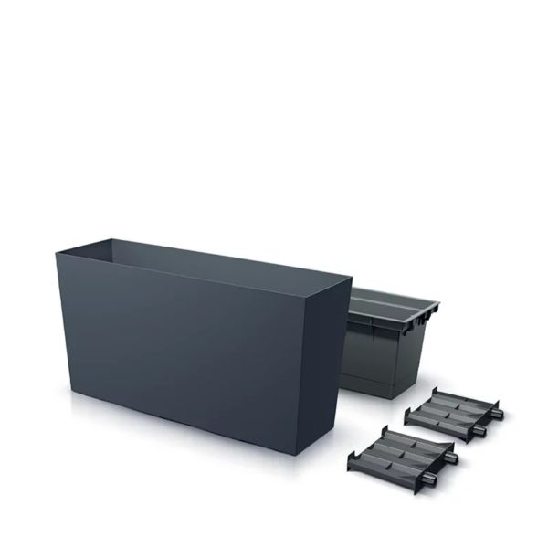 Горщик для квітів Prosperplast терасовий Urbi Case Middle 80см Антрацит