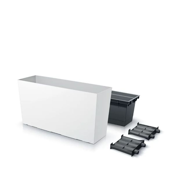 Горщик для квітів Prosperplast терасовий Urbi Case Middle 80см Білий