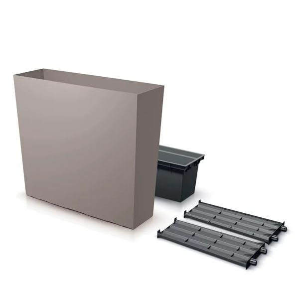 Горщик для квітів Prosperplast терасовий Urbi Case Tower 80см Мокка