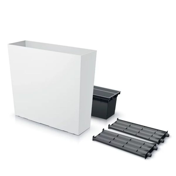 Горщик для квітів Prosperplast терасовий Urbi Case Tower 80см Білий