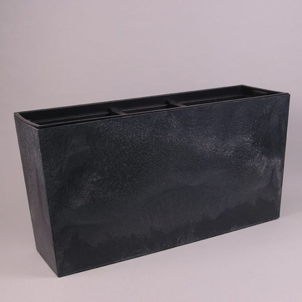 Горщик для квітів терасовий Urbi Case Beton Effect Middle 80см Антрацит мармуровий