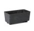 Горщик для квітів Lamela Saga recycled 37.5 см Чорний Бетон