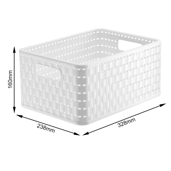 Ящик для хранения Rotho А5 Country 11л Белый