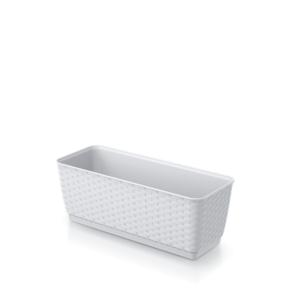 Балконний ящик Ratolla P 40см Білий