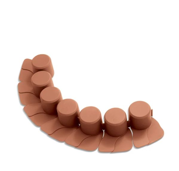 Бордюр садовый Palisada ogrodowa терракотовый 4.05м.