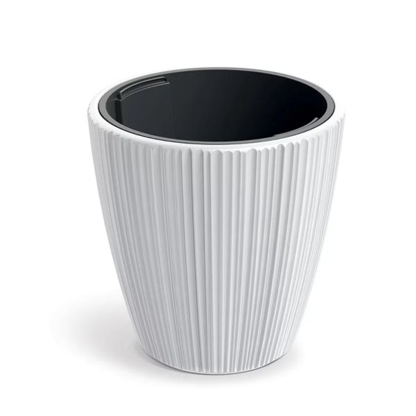 Горщик для квітів Prosperplast ORO round низький 30 см. Білий