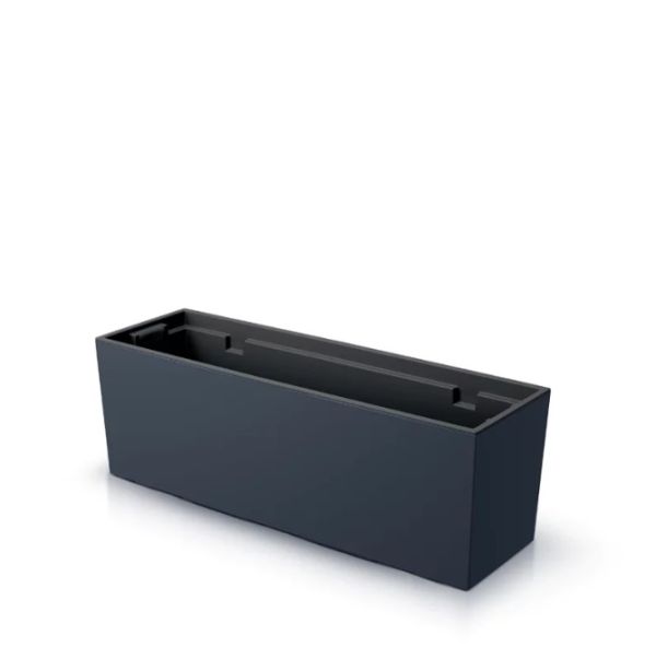 Балконна скринька Urbi Case 80см з вкладишем Антрацит