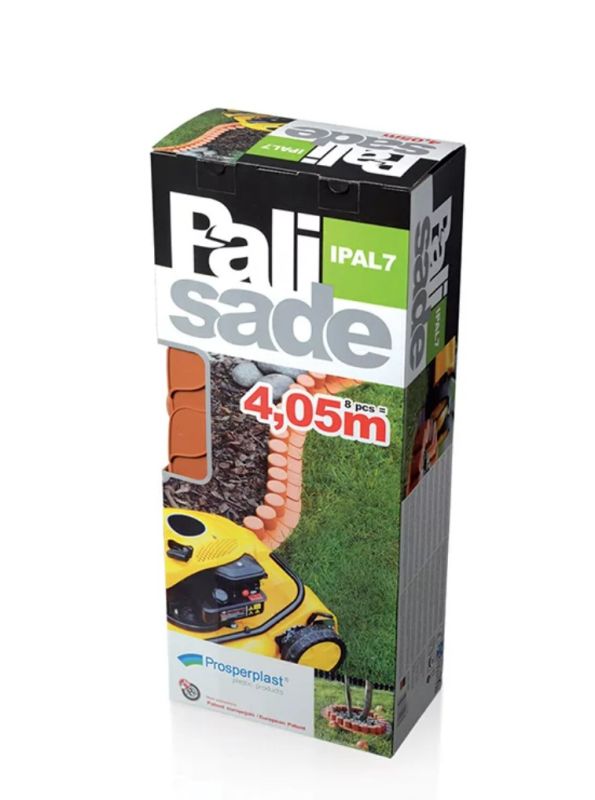 Бордюр садовый Palisada ogrodowa терракотовый 4.05м.