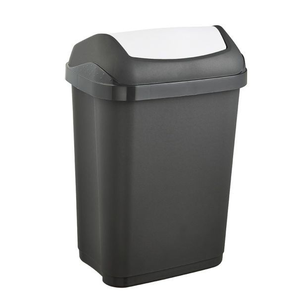 Мусорный контейнер Keeeper "SWING BIN" 10л графит