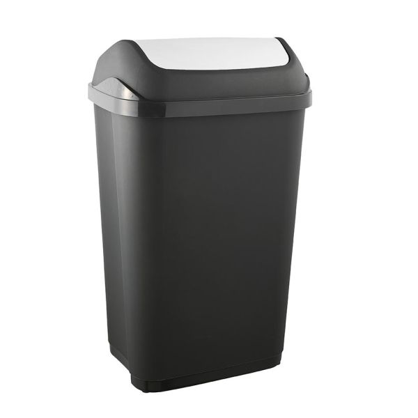 Мусорный контейнер Keeeper "SWING BIN" 50л графит